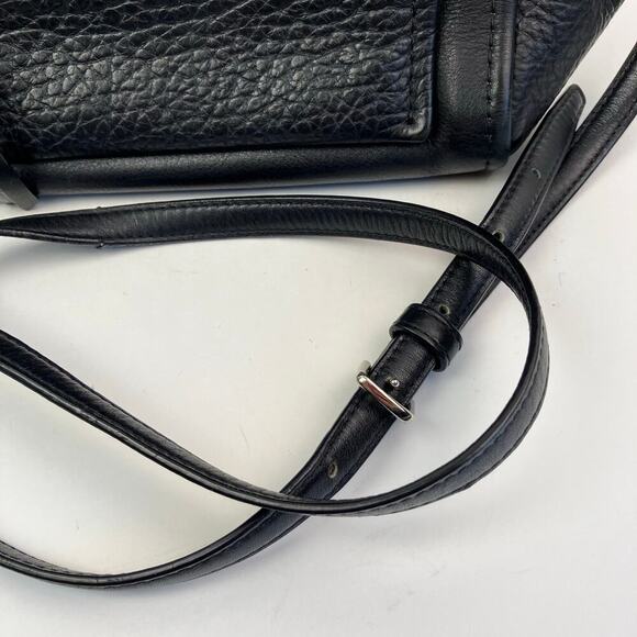 COACH Black Leather Bleecker Mini Riley Carryall Purse Crossbody Light Flaws OS - Picture 16 of 16